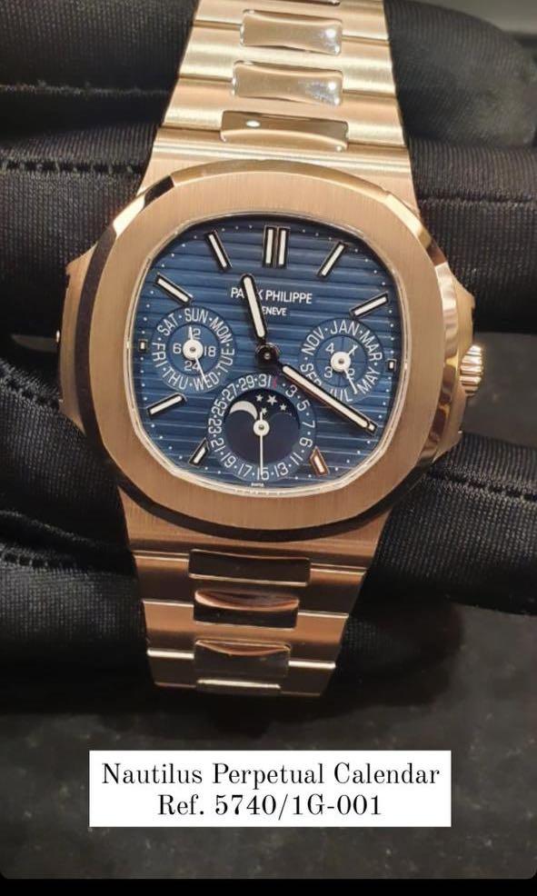 Patek Philippe Nautilus Perpetual Calendar, Luxury, Watches on Carousell