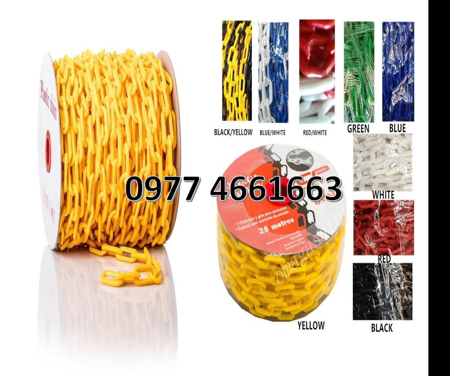 Plastic chain (Category: Construction Tools & Equipment) located in Bacoor. Submitted by __CLaude__ (Listing ID 1106425438, Image 2). Description: direct supplier road safety signage plastic chain 6mmx25m 8mmx25m yellow orange black for more info just call 0977 4661663 0923 0890580 046 502-14-60 046 416-39-20.