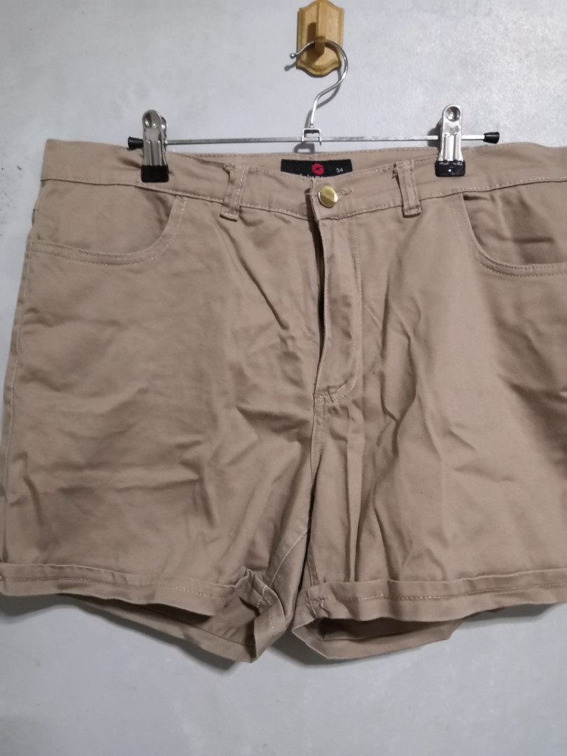 plus size khaki shorts