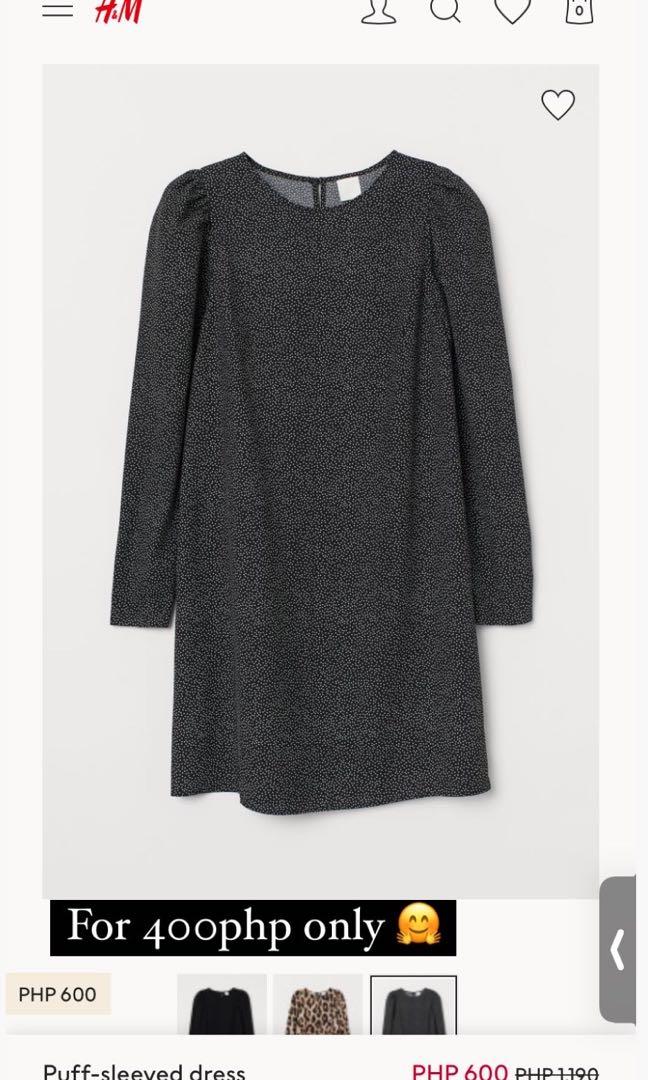 Puff sleeves from H&M (Category: Dresses) located in Paranaque City. Submitted by hellobudol_ (Listing ID 1105364018, Image 1). Description: .
