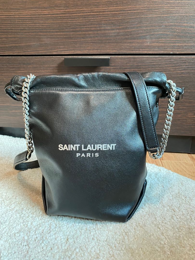 saint laurent small teddy bucket bag