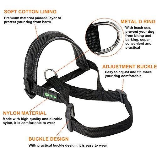 SALE Lepark Nylon Dog Muzzle for Small Medium Large Dogs Prevent from Biting Barking and Chewing Adjustable Loop XXL Black Pet Supplies Homes Other Pet Accessories on Carousell