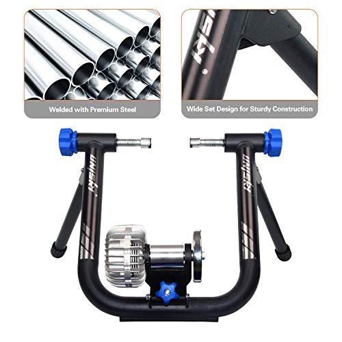 SALE unisky Fluid Bike Trainer Stand Indoor Riding Steel Bicycle Exercise Stationary Stand with Noise Reduction Wheel Sports Equipment on Carousell
