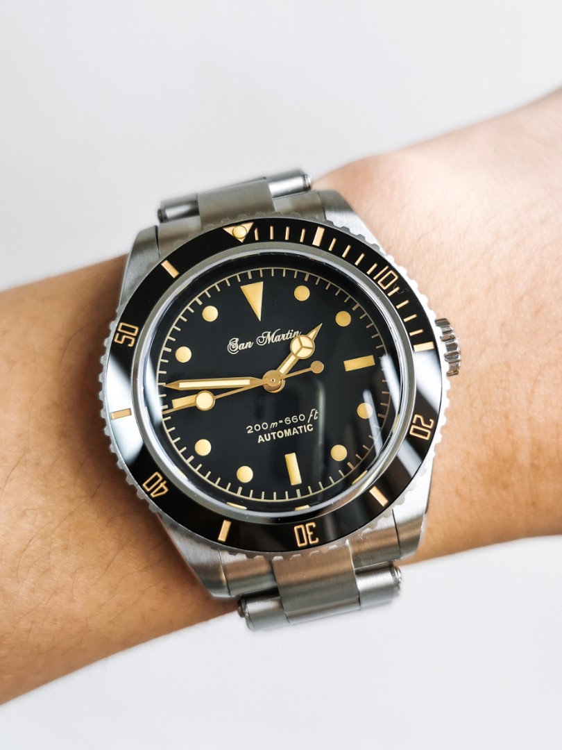 San Martin Vintage Submariner Men s Fashion Watches