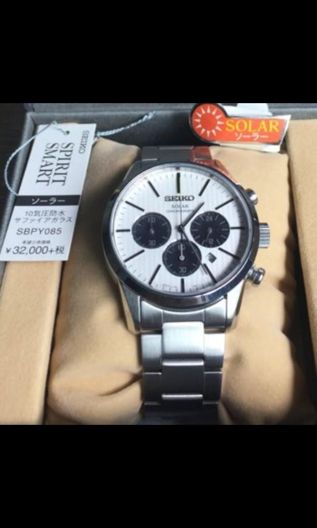 Seiko Panda SBPY085 Solar Chronograph JDM