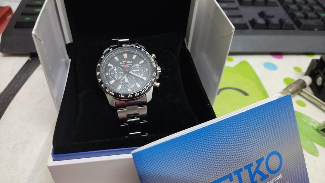 Seiko men's ssb031 chronograph watch new arrivals