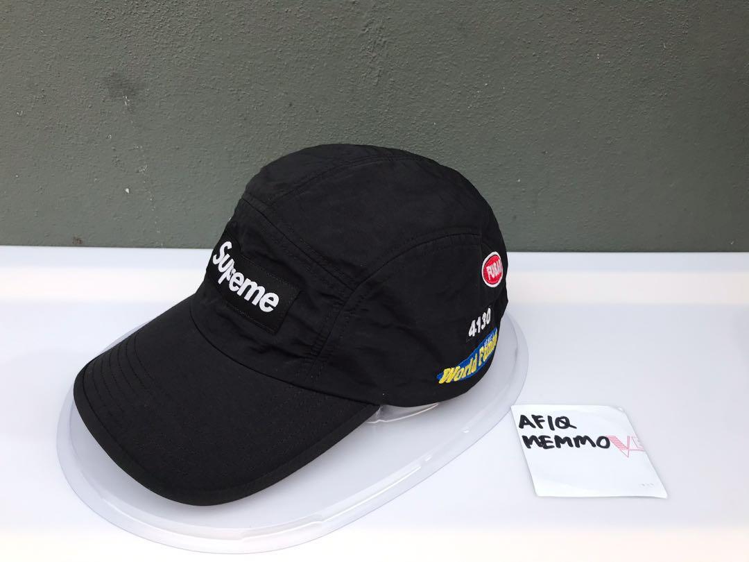 Supreme SS20 Trail Camp Cap 5 Panel Black