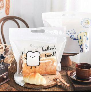 10pcs, Clear Plastic Chiffon Cake and Bread Loaf Packaging Bags - Perfect  for Toast, Cookies, and Treats