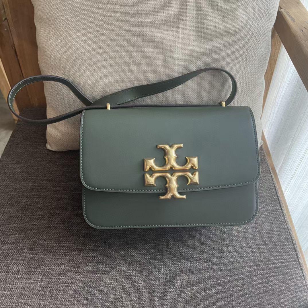 TORY BURCH Eleanor Convertible Shoulder Bag 83009 Dark Ivy, Women's  Fashion, Bags & Wallets, Shoulder Bags on Carousell