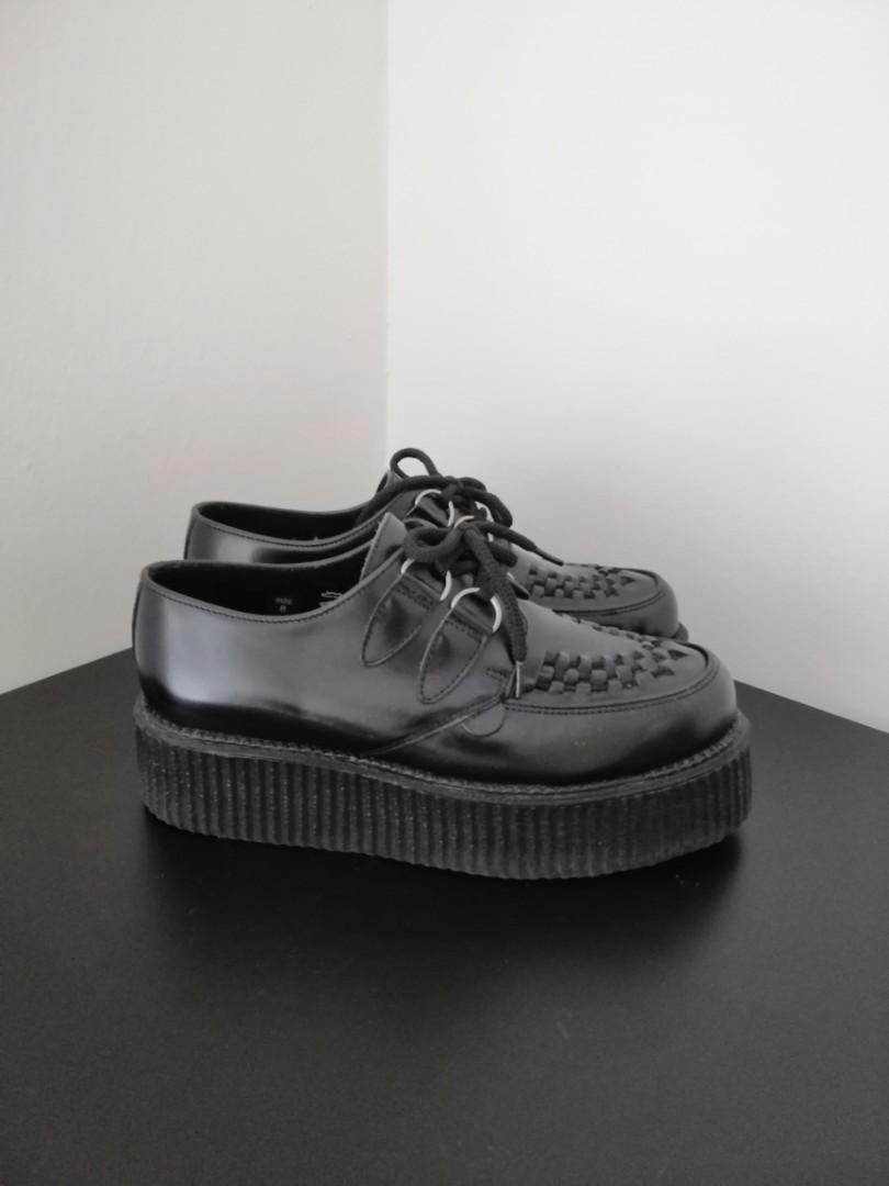 Underground Punk Thick Heel Leather Shoes Men s Fashion