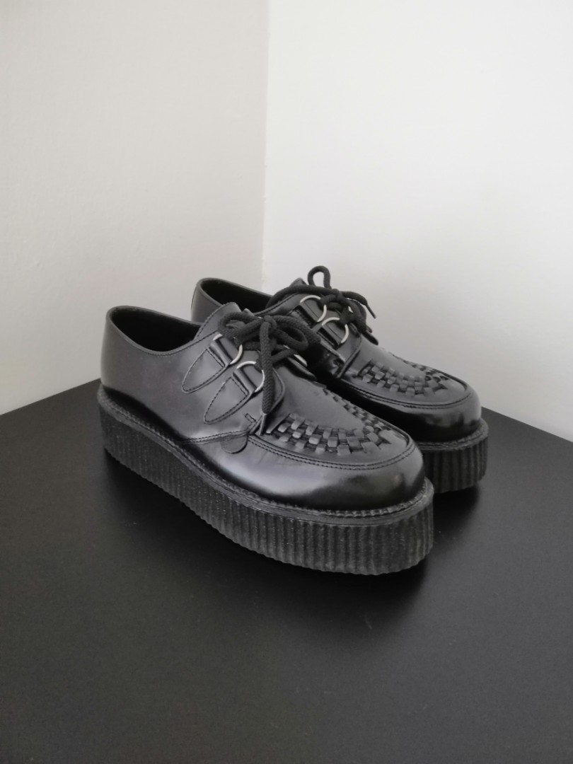 Underground Punk Thick Heel Leather Shoes Men s Fashion