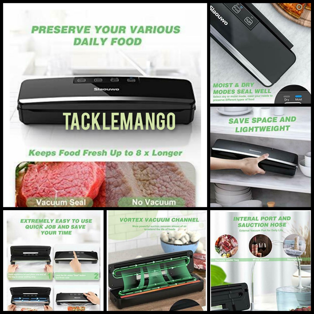 Vacuum Sealer Machine, SLAOUWO Automatic Food Saver Machine, TV & Home