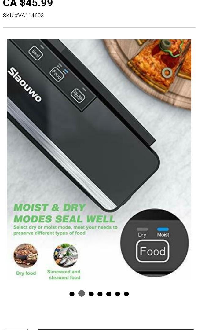 Vacuum Sealer Machine, SLAOUWO Automatic Food Saver Machine, TV & Home