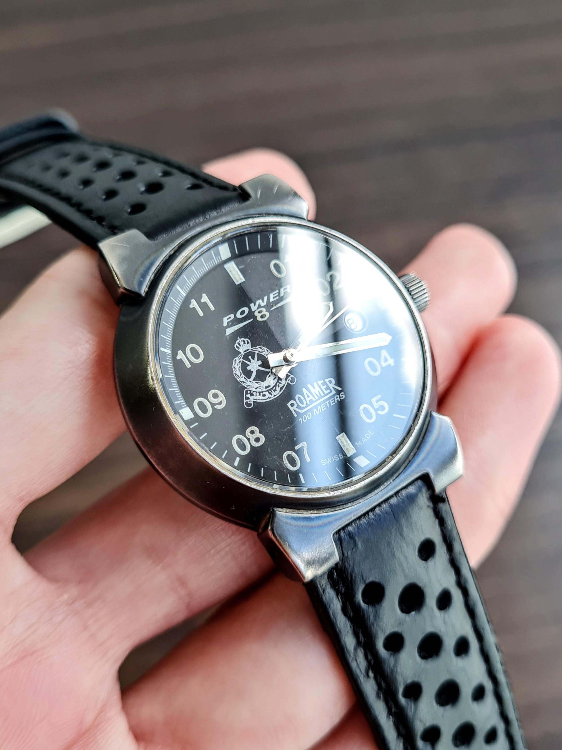 Very Rare Roamer Power 8 750 932 Quartz Watch with Royal Oman Police Logo