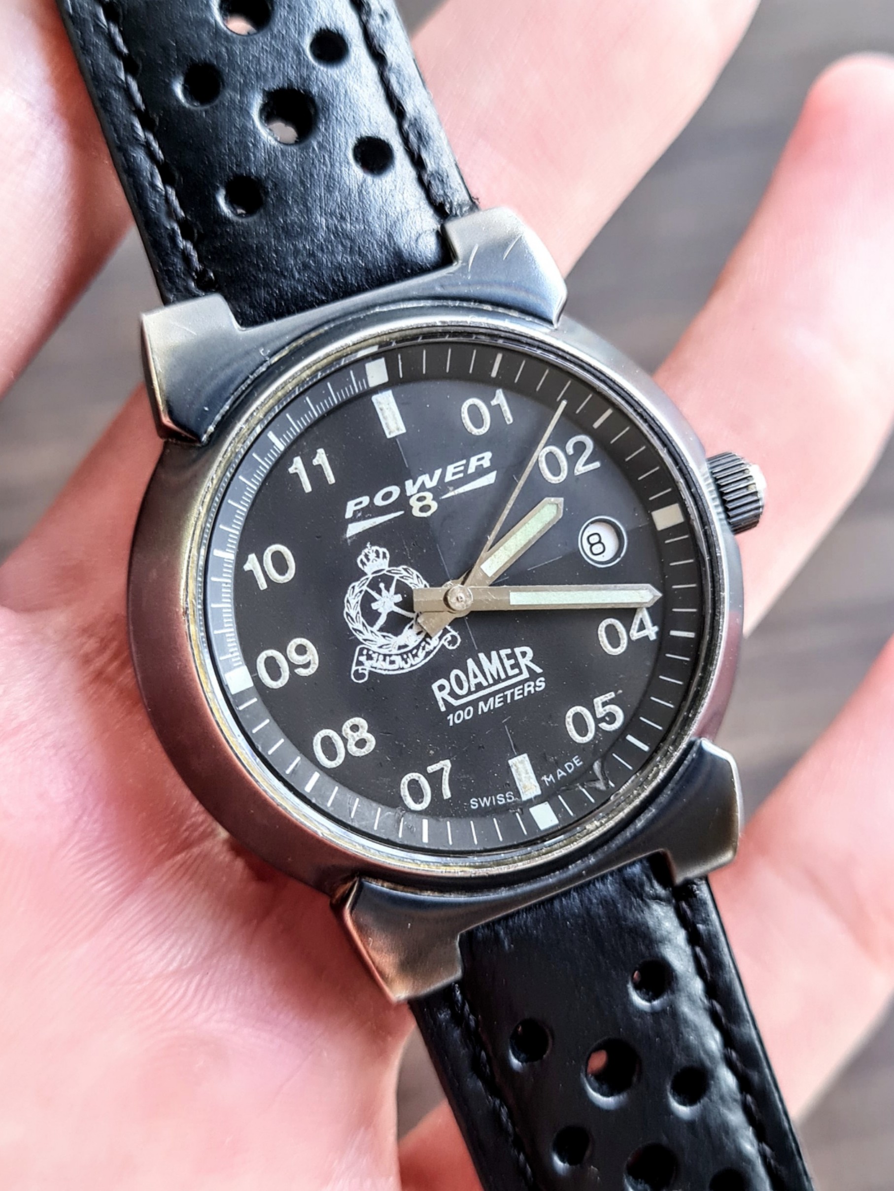 Very Rare Roamer Power 8 750 932 Quartz Watch with Royal Oman