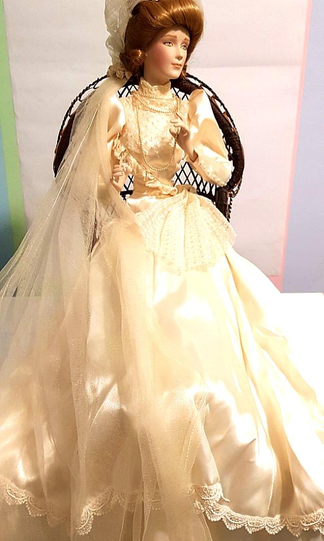 Franklin mint gibson girl bride 2025 doll
