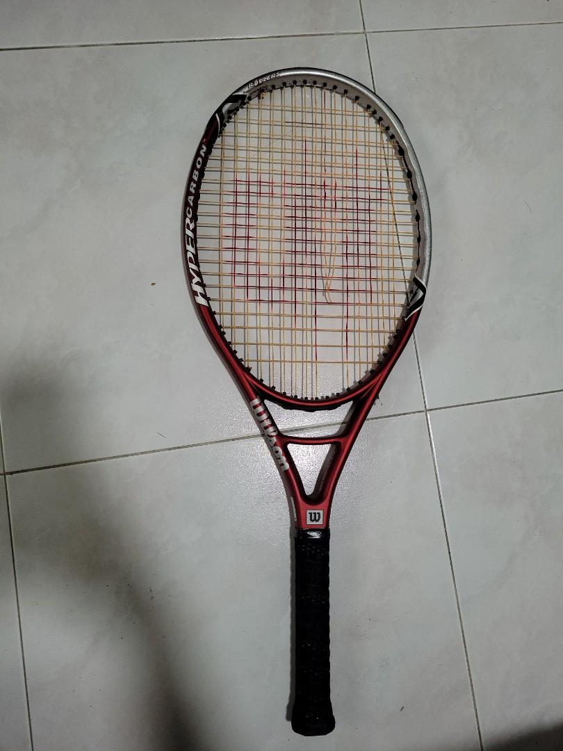 Wilson Hyper Carbon Hyper Hammer 5.6 Tennis racket, Sports Equipment ...