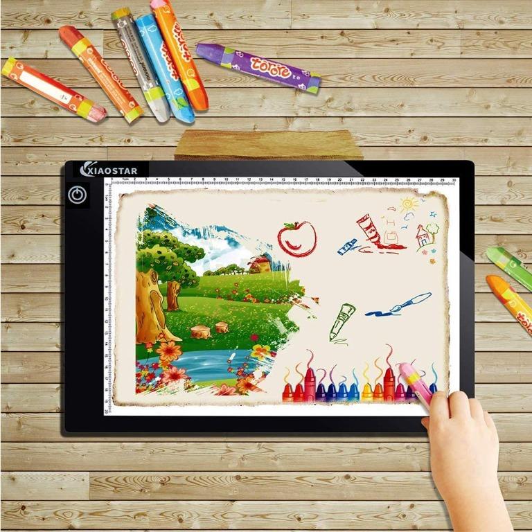 Light Box Drawing Pad, Tracing Board with Type-C Charge Cable and  Brightness Adjustable for Artists, AnimationDrawing, Sketching, Animation,  X-ray