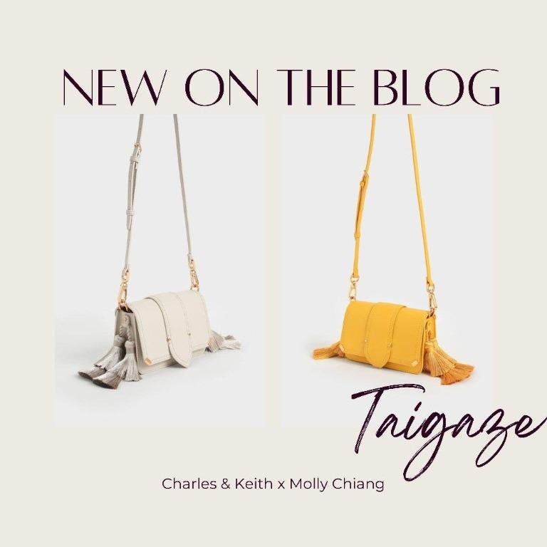 😉台灣代購- CHARLES & KEITH x Molly Chiang 莫莉聯名系列-流蘇肩背包