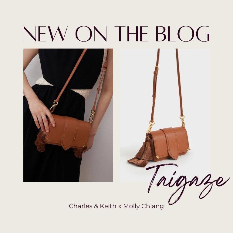 😉台灣代購- CHARLES & KEITH x Molly Chiang 莫莉聯名系列-流蘇肩背包