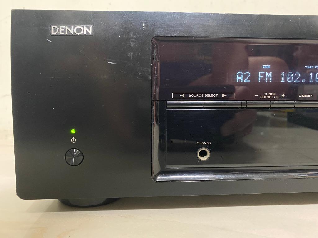 日本 DENON AVR E200 收音劇院 5.1 環繞擴大機 HDMI 3D 藍光 有全新代用遙控器, 耳機及錄音音訊設備
