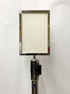 A4 Frame Portrait Detachable Signage on Q-pole
