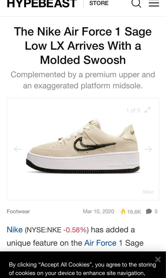 Air Force 1 sage Low LX light cream Women s Fashion Footwear Sneakers on Carousell