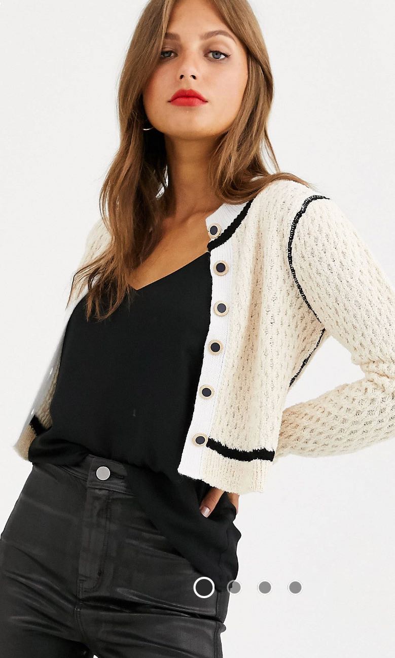 asos cream cardigan