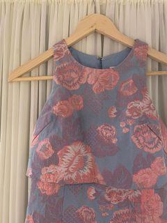 ASOS petite jacquard pastel floral dress