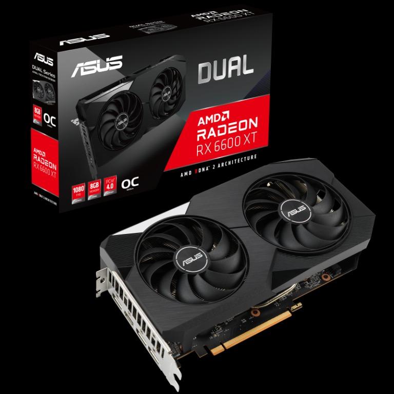 RADEON RX6600XT ASUS DUAL 新品未開封メモリクロック16Gbps