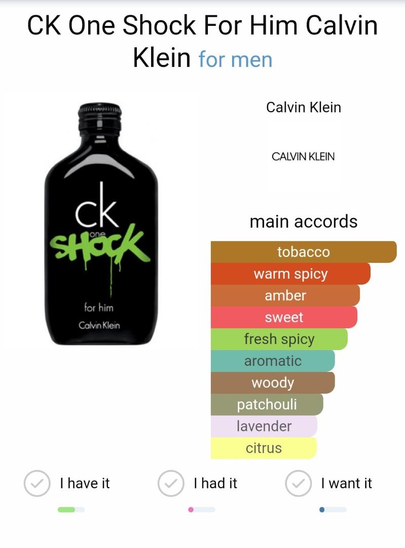 Calvin klein online shock one