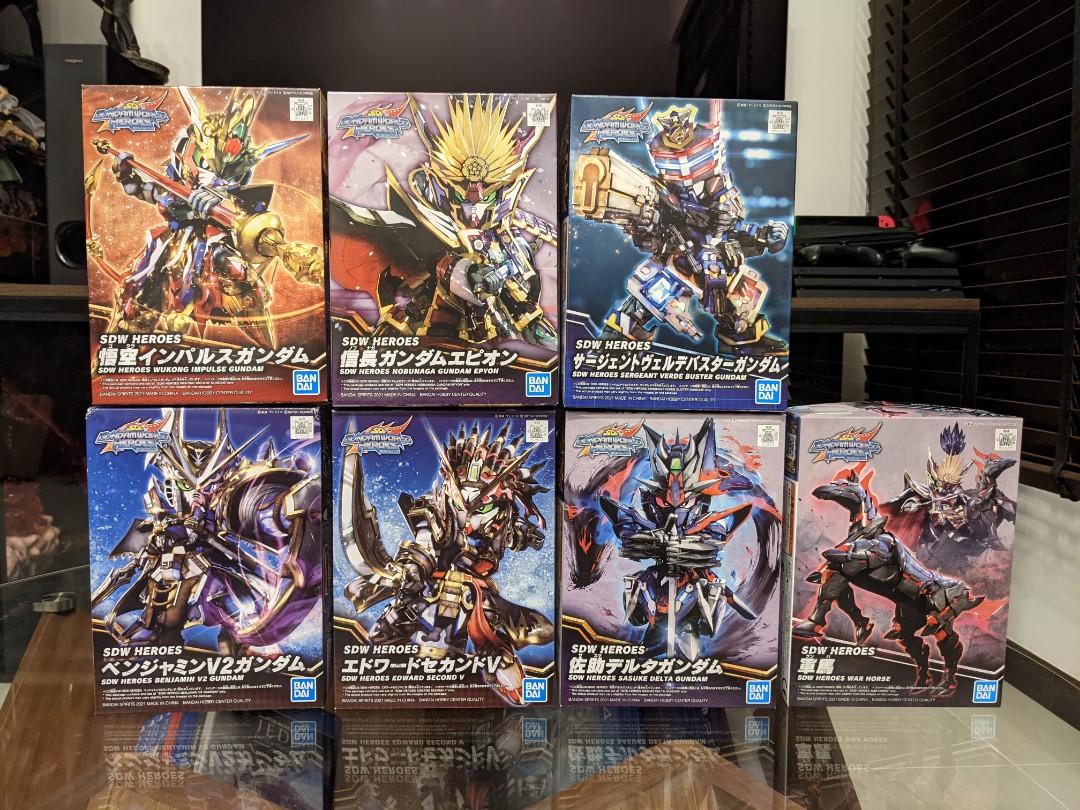 Bandai Sd Gundam World Heroes Set Hobbies Toys Toys Games On Carousell