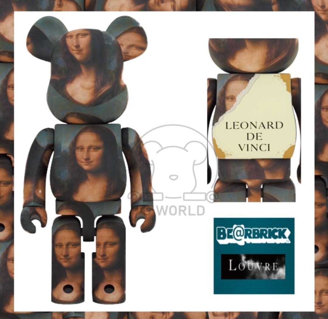 Bearbrick Leonard De Vinci Mona Lisa 1000%, Hobbies & Toys