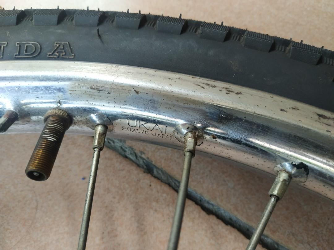 BMX UKAI JAPAN Rims with stacoaster brake 20x1.75 Sports