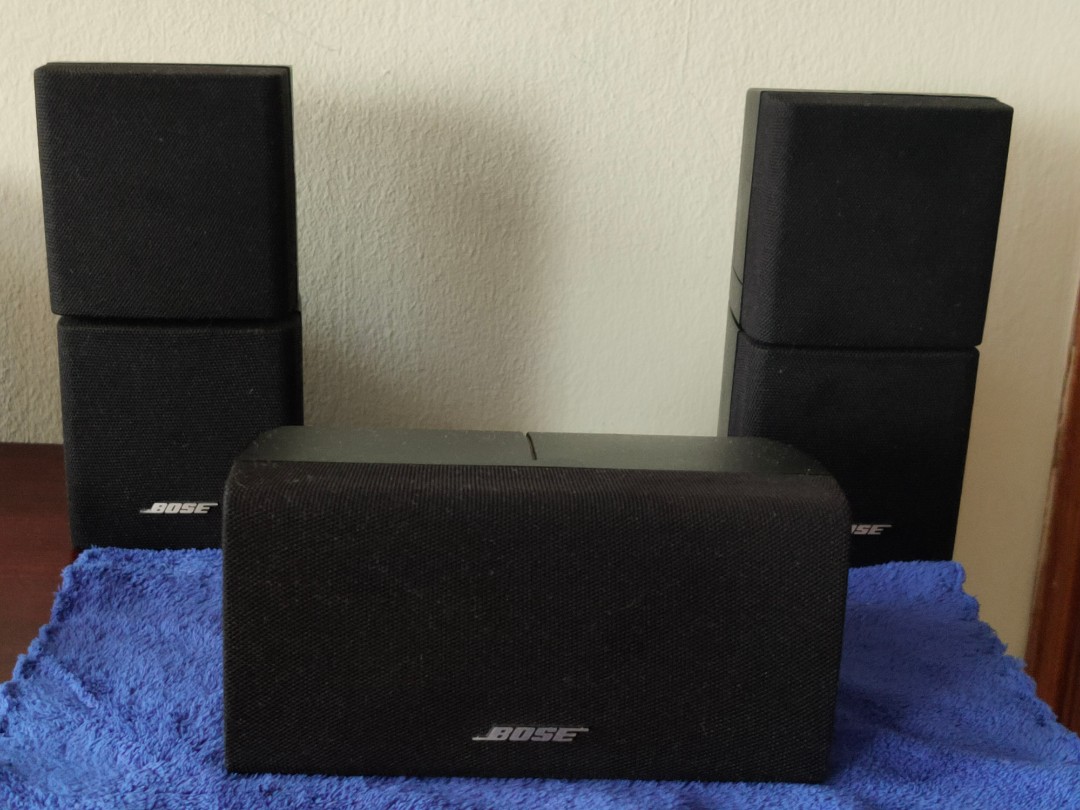 BOSE LIFESTYLE ACOUSTIMASS DOUBLE CUBE SATELLITE SURROUND SOUND SERIES