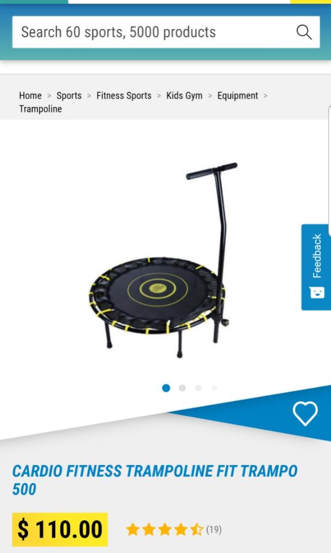 Cardio fitness trampoline best sale fit trampo 500
