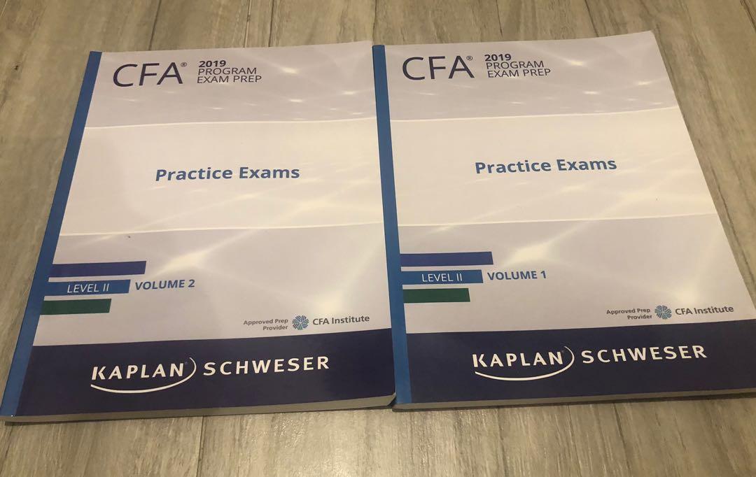 CFA Level 2, Schweser Practice Exams Volume 1 and 2, 興趣及遊戲, 書本 文具, 書本及雜誌-  補充練習- Carousell
