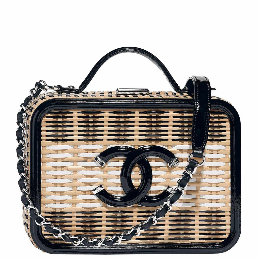 Chanel rattan vanity bag limited edition Luxury Bags Wallets