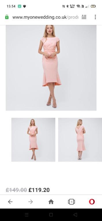 Coast dusky pink outlet dress