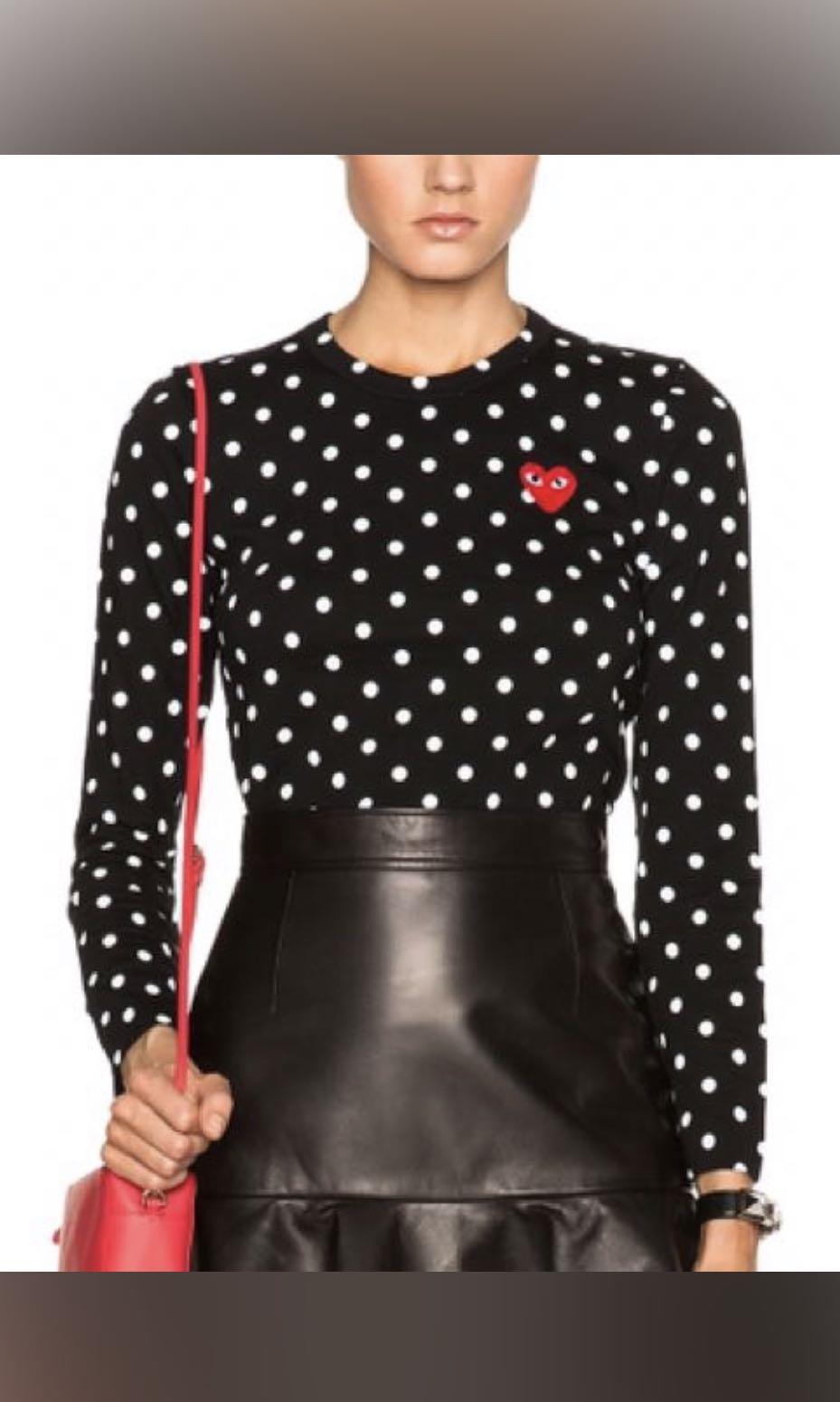 Cdg polka dot long sleeve Clearance