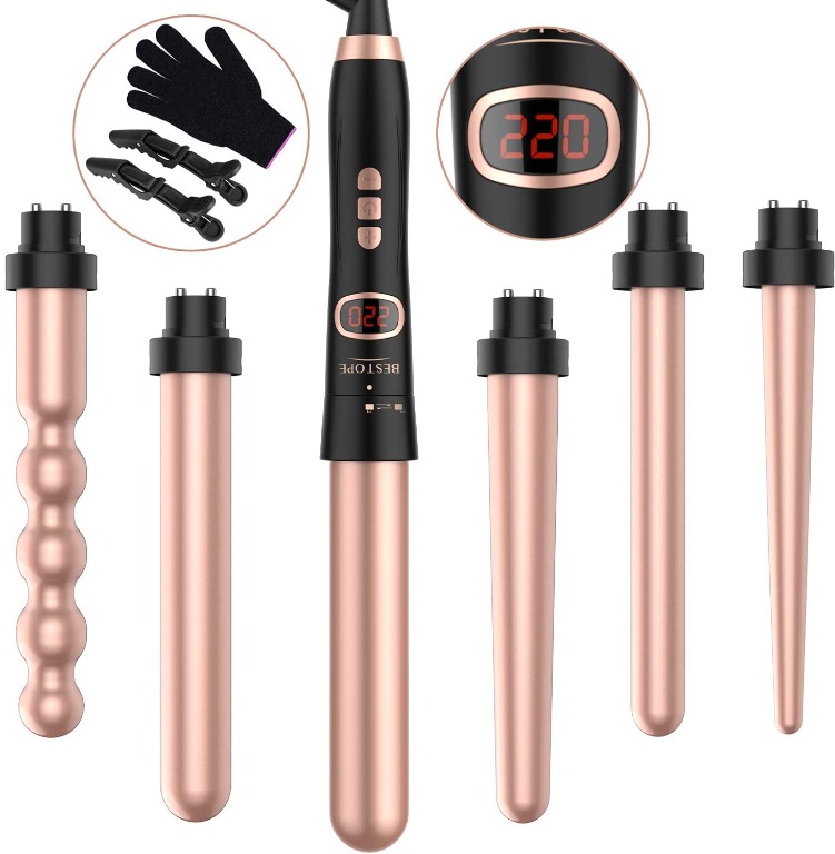Curling Wands BESTOPE 6 In 1 Curling Irons Set 13mm 32mm Curling