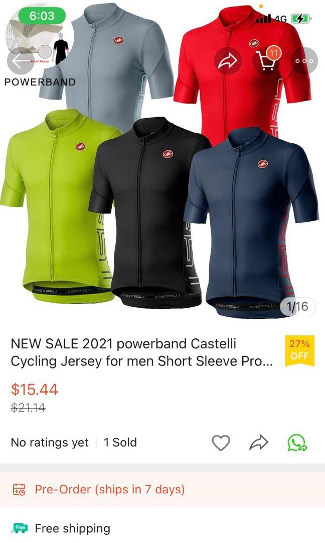 Cycling Firesale REPLICA Castelli Cycling Jersey XL size