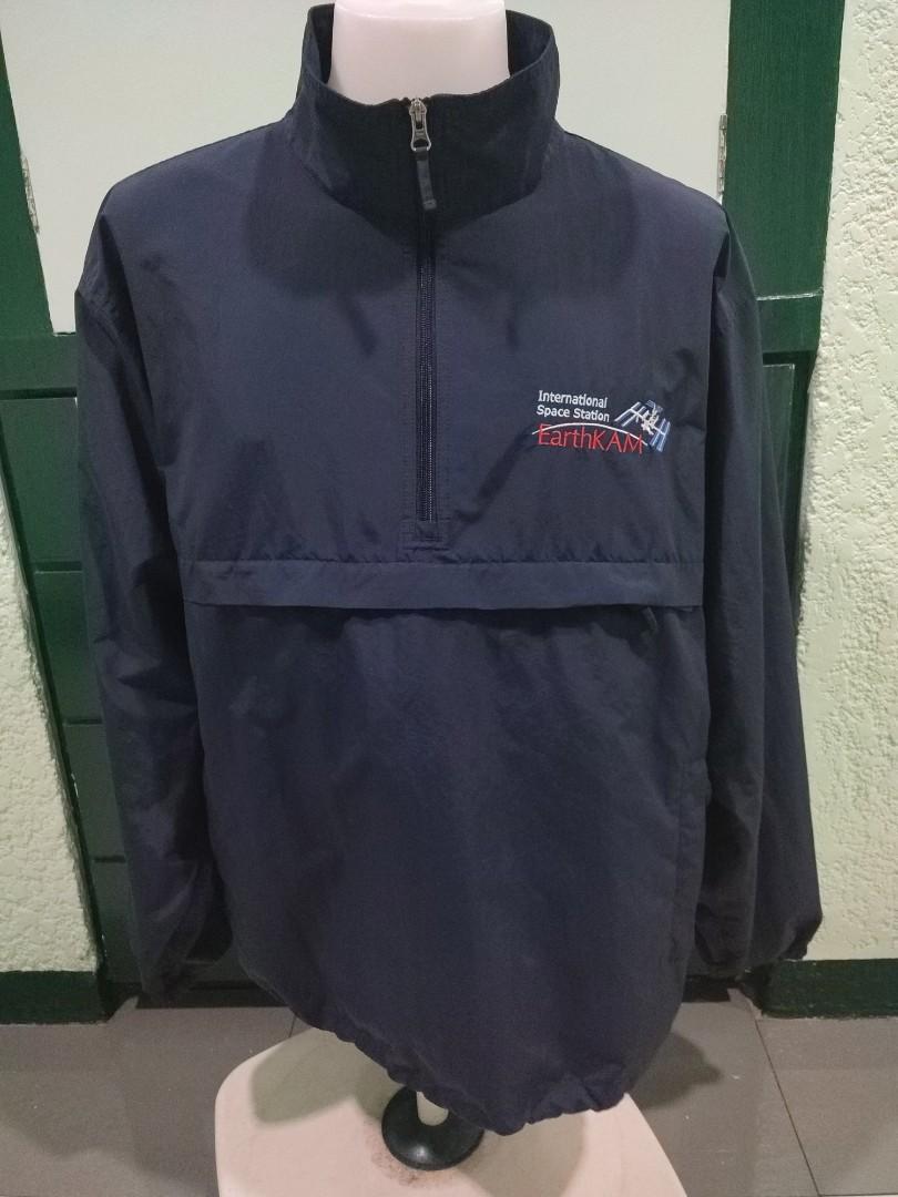 Dark blue windbreaker half zip LANDS 