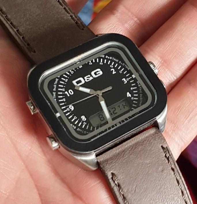 D G digital quartz men watch. 40mm. Dolce Gabbana