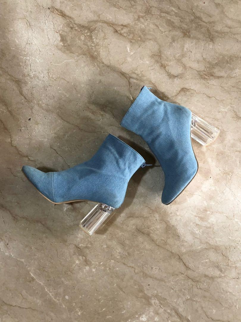 Forever 21 top denim boots
