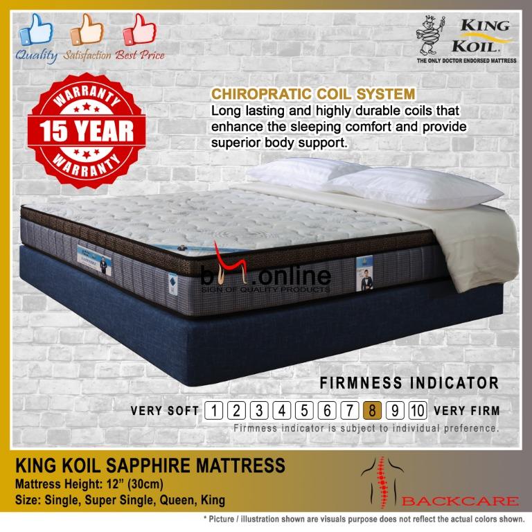 King koil sapphire deals mattress