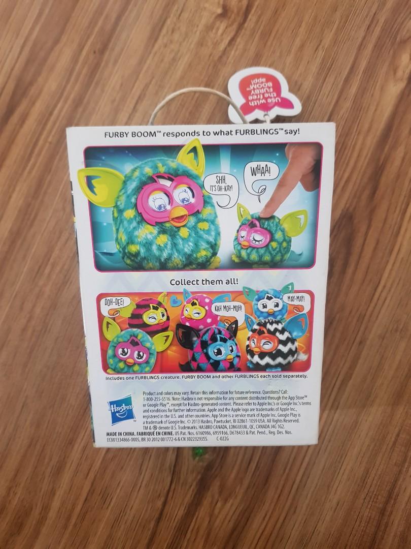 Furby Furblings (Category: Interactive Toys) located in San Fernando. Submitted by authenticsph (Listing ID 1106618057, Image 2). Description: Preloved Furby Furblings Used 2x, but because it was stocked, di na gumagana ung sa battery. Selling Low⬇️⬇️⬇️ Fixed Price Posted, pls no haggling. Thank you. 🥰.