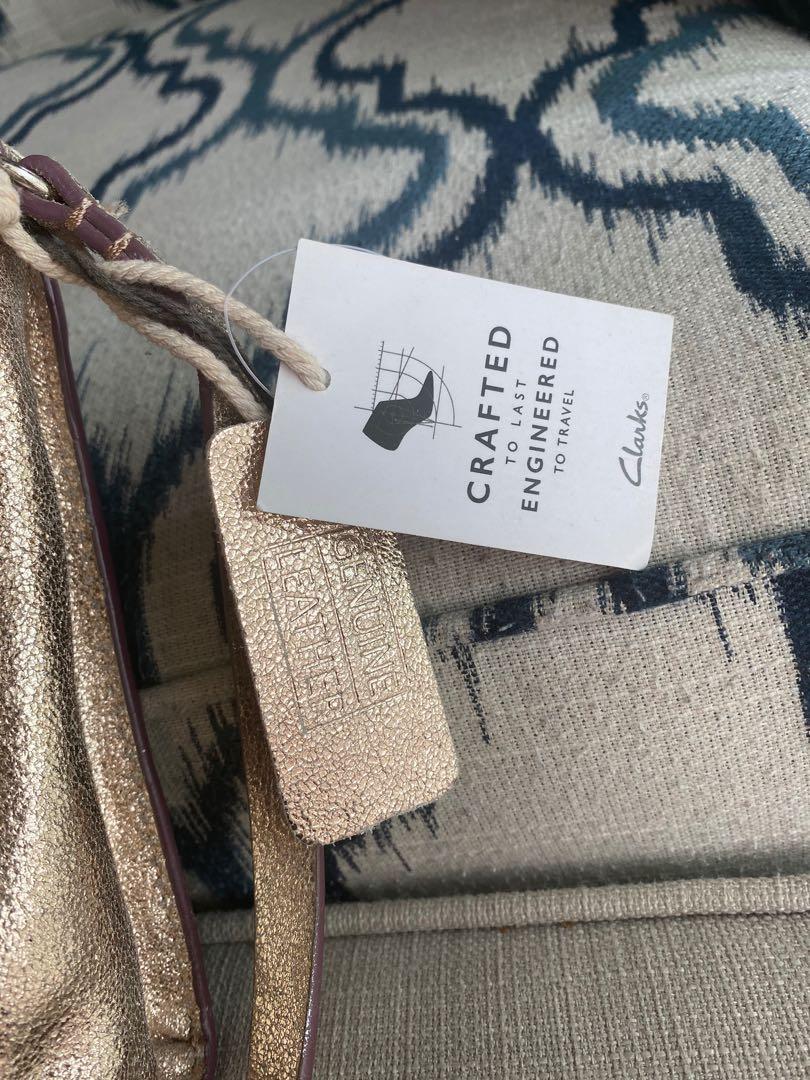 Clarks gold sale bag