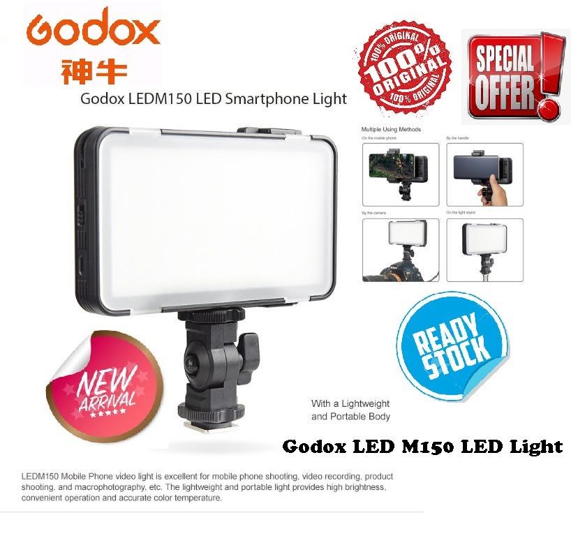 Godox Mobile Phone Lighting Led M 150 With Adjustable Brightness Walk In Are Welcome Electronics Others On Carousell