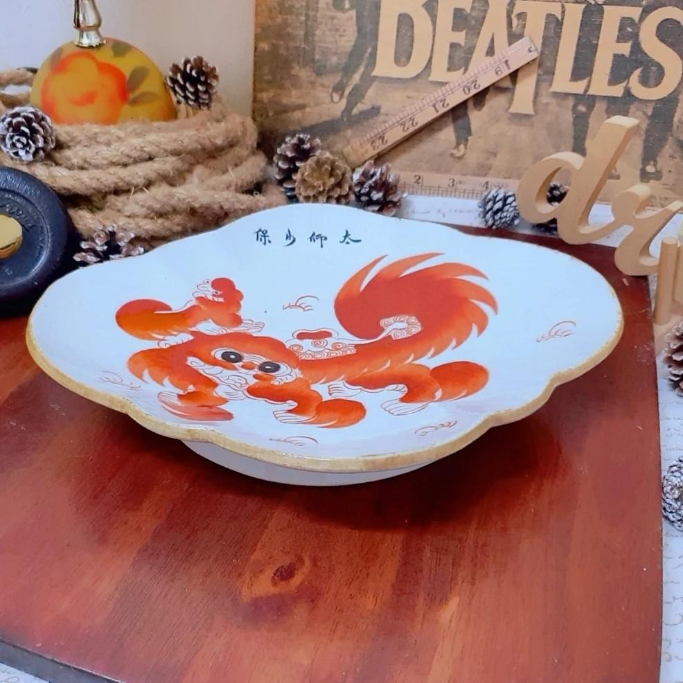 Hand painted classic design porcelain plate tray, Furniture ...